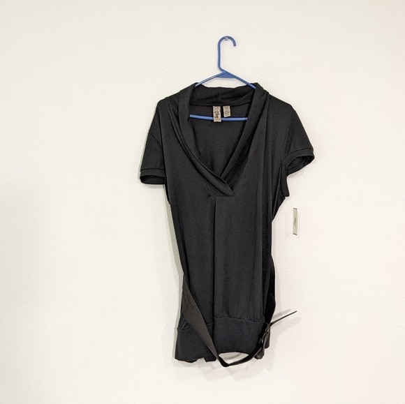 L8teR Tops - L8ter Black Belted Top, Women's 3x